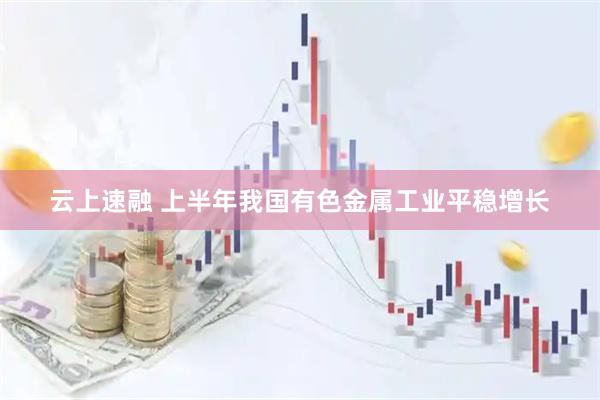 云上速融 上半年我国有色金属工业平稳增长